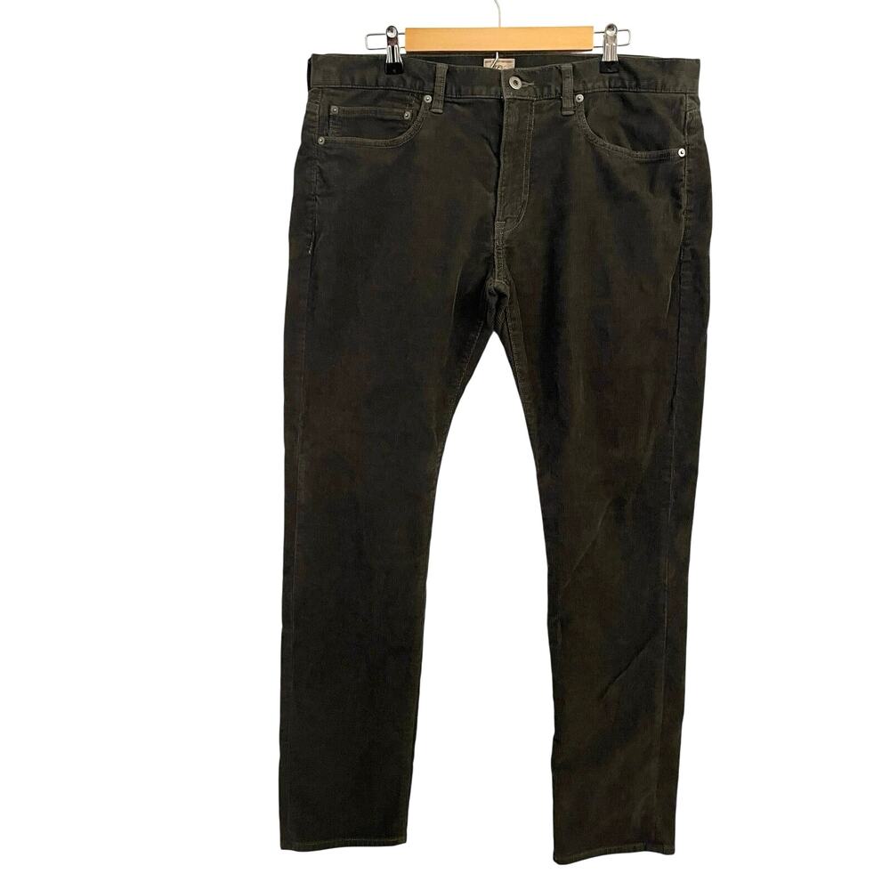 J Crew 484 Slim Fit Corduroy‎ Pants Mens 36x31 Cords Jeans Gray Cotton Stretch